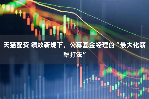 天猫配资 绩效新规下，公募基金经理的“最大化薪酬打法”