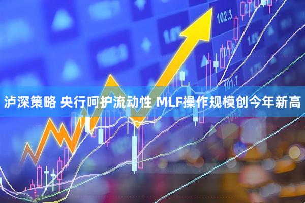 泸深策略 央行呵护流动性 MLF操作规模创今年新高